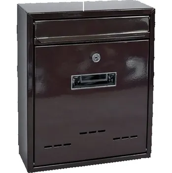 Poštovní schránka Schránka poštovní kov/lak 31x26x9cm hnědá STREND