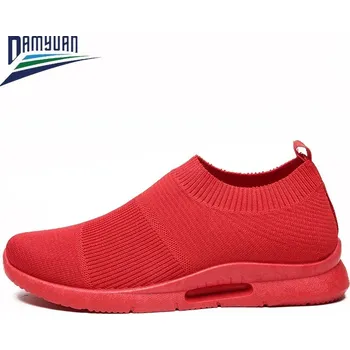 Pánské tenisky Pánské slip-on tenisky na běhání Barva: Červená, Velikost: 41