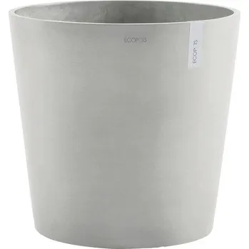 Květináč Výsadbový květináč Ecopots Amsterdam plastový Ø 50 cm V 43,8 cm bílošedý