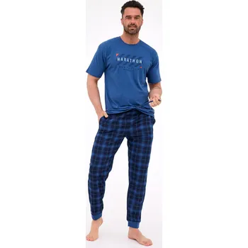 PÁNSKÉ PYŽAMO KR 462/302 MARATHON 2 džínovina XL