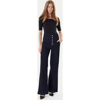 Dámské džíny Rinascimento Jeansy CFC0124932003 Tmavomodrá Wide Leg XS