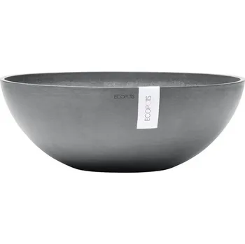 Výsadbový květináč Ecopots Vienna plastový Ø 50 cm V 18 cm šedý