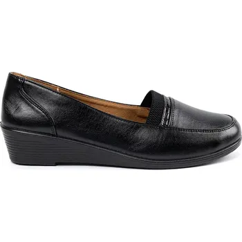 Dámské polobotky Trendy dámské polobotky černé na klínku 42