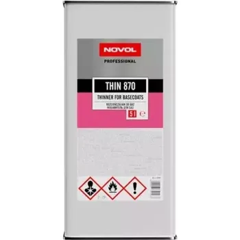 Ředidlo NOVOL THIN 870 - Ředidlo do bázových barev a laků 5L