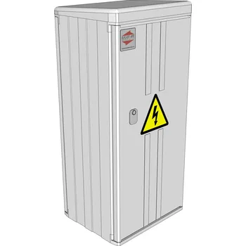 Rozvaděč Elektroměrový rozvaděč ELPLAST-KPZ SRML 12x160 3.1.1 na sokl (3D)