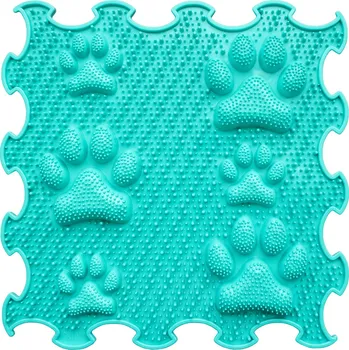 Ortoto - ortopedická podlaha Šťastné tlapky tvrdé Tyrkysová