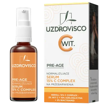 Pleťové sérum Uzdrovisco Pre-Age normalizační sérum C komplex 15% na zabarvení obličeje, 30 ml