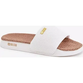 Dámské polobotky Dámské pantofle Big Star – bílé Velikost: 36