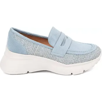 Dámské polobotky Výborné polobotky dámské modré platforma 41