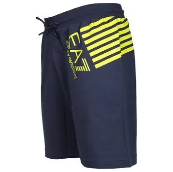 Pánská móda EA7 Emporio Armani Šortky z materiálu 3GPS69 PJ05Z Tmavomodrá Regular Fit M