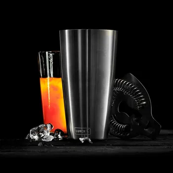 Shaker LURCH Bar 0,75 l - bostonský barman shaker na nápoje a koktejly z nerezové oceli se sklenicí