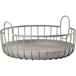 Zone Denmark Úložný kovový košík Inu Taupe 38x18 cm