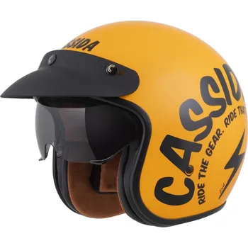 Auto-moto Cassida Moto přilba Oxygen Gear 2.0 žlutá/černá (Velikost: XS (53-54))