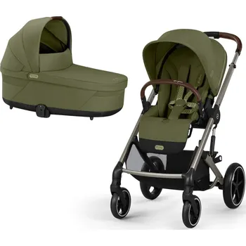 Kočárek CYBEX Balios S Lux Kompletní kočárek - Taupe Moss Green