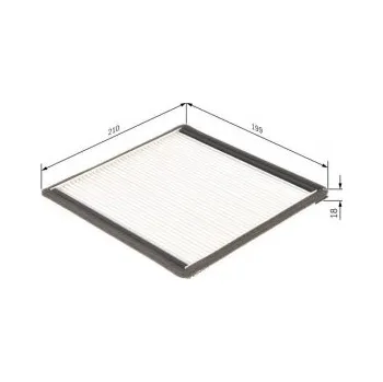 Kabinový filtr Kabinový filtr Citroen XSARA karoserie/kombi Bosch - 1.4, 1.8D, 1.9D, 2.0HDi