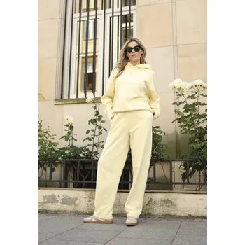 Dámské kalhoty BIZUU Teplákové kalhoty TASPY Žlutá Standard Fit 38