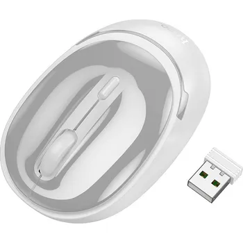Myš Hoco Computer Bezdrátová myš 2.4G 1600 Dpi Gm34 šedá bílá