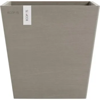 Květináč Květináč Ecopots Rotterdam plastový Ø 23 cm 25 x 25 x 24,6 cm hnědý