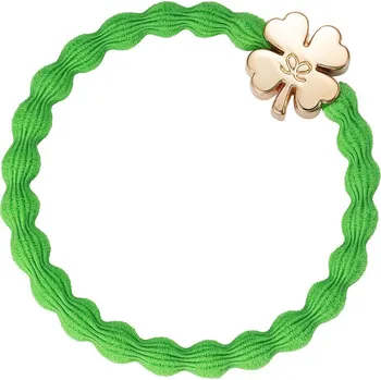 By Eloise London Gold Clover Leaf náramek / gumička do vlasů odstín apple green pro ženy