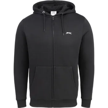Pánská casual bunda Slazenger Sherpa ZipHd Black S