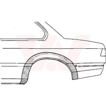 Příslušenství karosérie Boční stěna VAN WEZEL 0626145