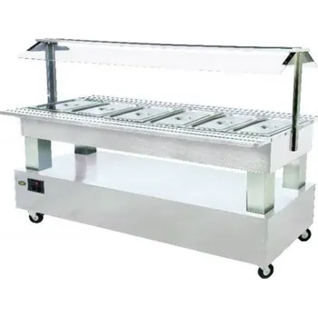 Vinotéka Roller Grill Salátový bar středový chladící SB 60 C - bílé dřevo