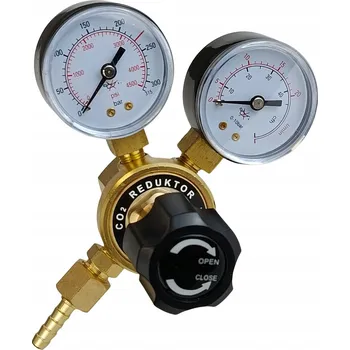 Redukční ventil na láhev mini argon co2 Ar/CO2, 2 manometry