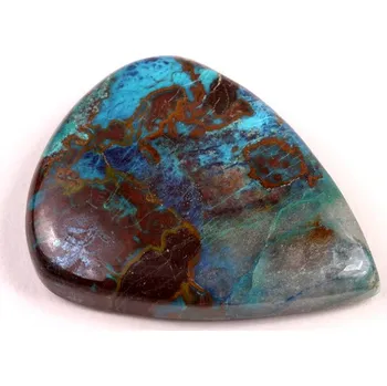 Přírodní kámen Kabošon Crystal Chrysocolla č.5339 (37x28x8mm)