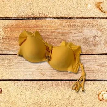 Dámské plavky Vrchní díl plavek BA116 žlutý - Selmark 80B