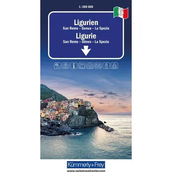 Regional-Strassenkarte 6 Ligurien 1:200.000