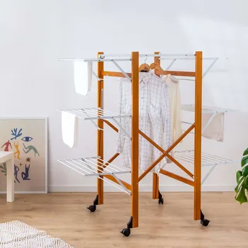 Sušák na prádlo ARREDAMENTI Aquilone 132 x 67 cm - stojící sušák na prádlo na kolečkách