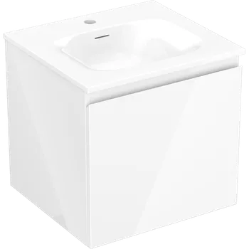 Koupelnový nábytek Mexen Orio koupelnová skříňka 50 cm s umyvadlem Vela, 1 zásuvka, bílý lesk - 91A10-05047-1-BF00-W23M00 Skříňky s umyvadlem