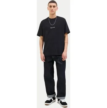 Pánské tričko Jack & Jones T-Shirt Norrebro 12282892 Černá Relaxed Fit L