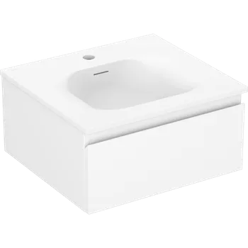 Koupelnový nábytek Mexen Orio koupelnová skříňka 50 cm s umyvadlem Vela, 1 zásuvka, bílá matná - 91A10-05023-1-BF01-W23M01 Skříňky s umyvadlem
