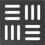 Alca MPV004-BLACK 102 x 102 mm černá