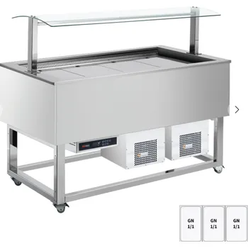 RM GASTRO Bufet chlazený polohovací GN 3-1/1 ES Blue + 3 RAL RedFox