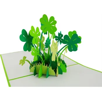 3D přání – čtyřlístek pro narozeniny a svátek