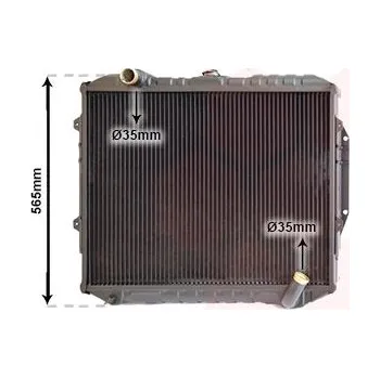 Motor automobilu Chladič, chlazení motoru VAN WEZEL 32002187