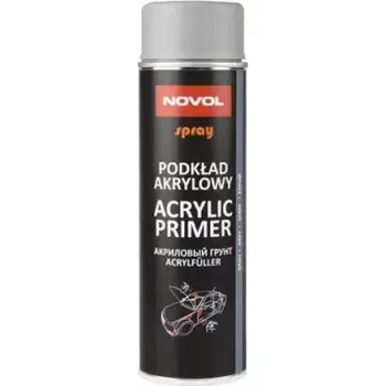 Silikonový sprej NOVOL SPRAY ACRYL PRIMER - Šedý akrylový základ ve spreji 500ml