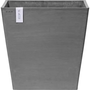 Květináč Květináč Ecopots Rotterdam plastový Ø 46,6 cm 50,2 x 50,2 x 49,5 cm šedý