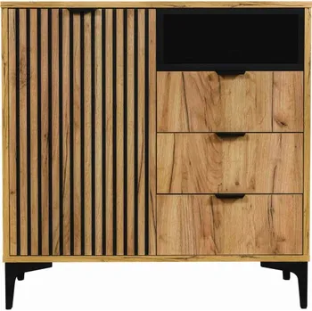 Komoda Komoda Piano 1D3S malá zlatý dub/černá