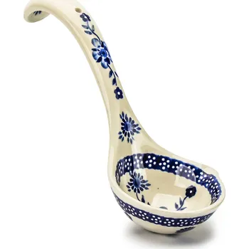 Naběračka Vařečka / Vážicí lžíce Keramika Bolesławiec - dek. 273 (druhý druh)