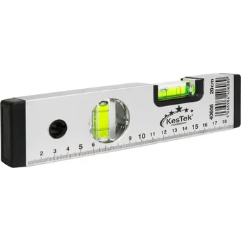 Vodováha KesTek Stavební hliníková vodováha 20 cm