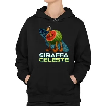 Žertovný předmět Giraffa celeste - Italian Brainrot - žirafa v melounu - dámská mikina s potiskem- Tričkový.cz