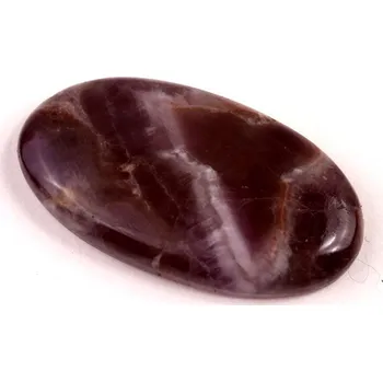 Přírodní kámen Kabošon Amethyst Chevron č.4596 (38x20x6mm)