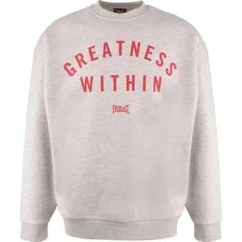 Pánský svetr Everlast Greatness Within Crewneck Mens Grey/Red M