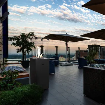 Infrazářič KRATKI PATIO SLIM černý