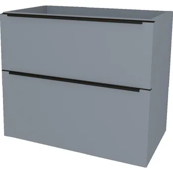 Koupelnový nábytek Mailo, koupelnová skříňka 61 cm, černé madlo, Multidecor, Monumentální šedá