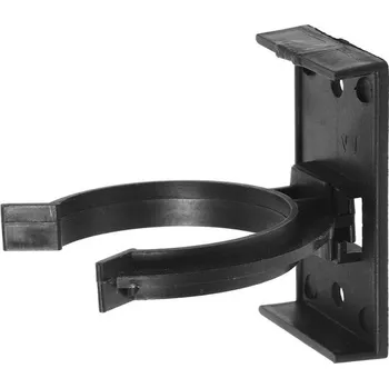 Nábytkové kování Interex Uchycení nožičky na dřevěný sokl Černé