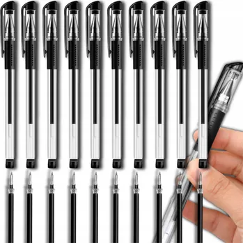 Gelová propiska modré s vyměnitelnou náplní 0,5 mm 10 ks